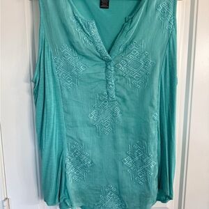 RXB Aqua Embroidered Blouse